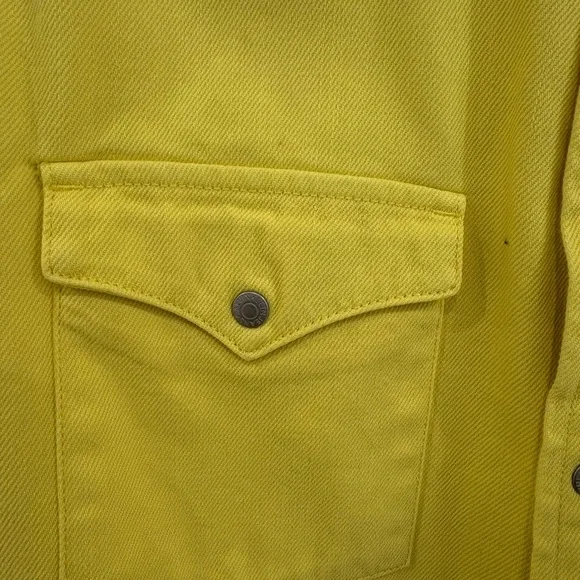 Calvin Klein Jeans Yellow Lightweight Jacket with Yoke Detail - Picture 3 of 6